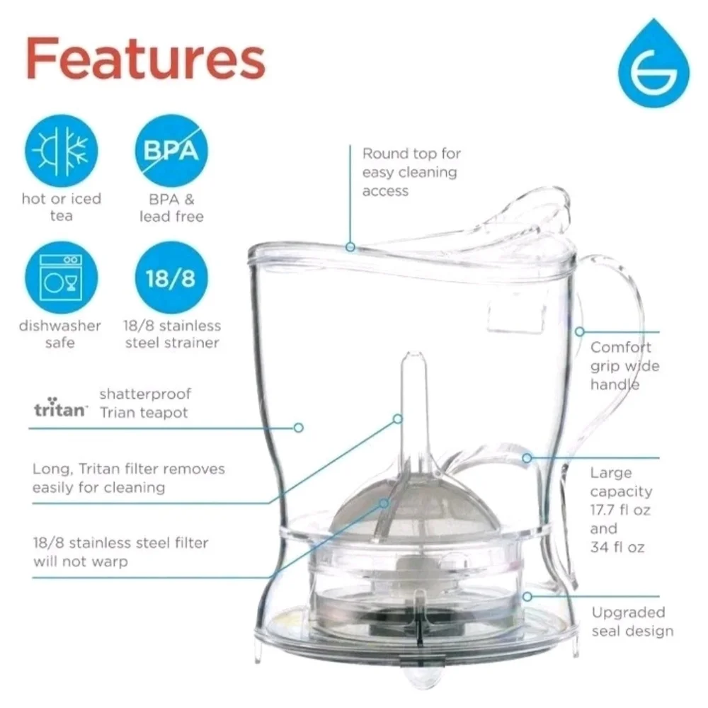 GROSCHE Aberdeen PERFECT TEA MAKER,‎ Tea Steeper, Easy Tea, Excellent Pre-Owned
